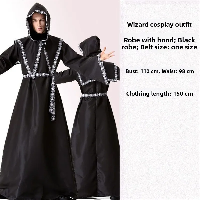 

Dark Series Witch Dress Sexy Halloween Costume Party Gown for Women 18-25 Years Old Spring No Brand