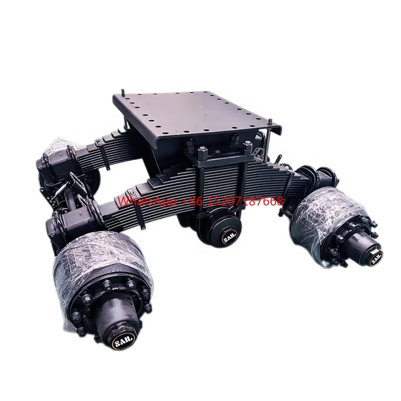 SAIL Custom 25T 30T 35T 40T 24T 28T 32T 36T Trailer Track Auto Parts Axle Single Point Suspension Bogie