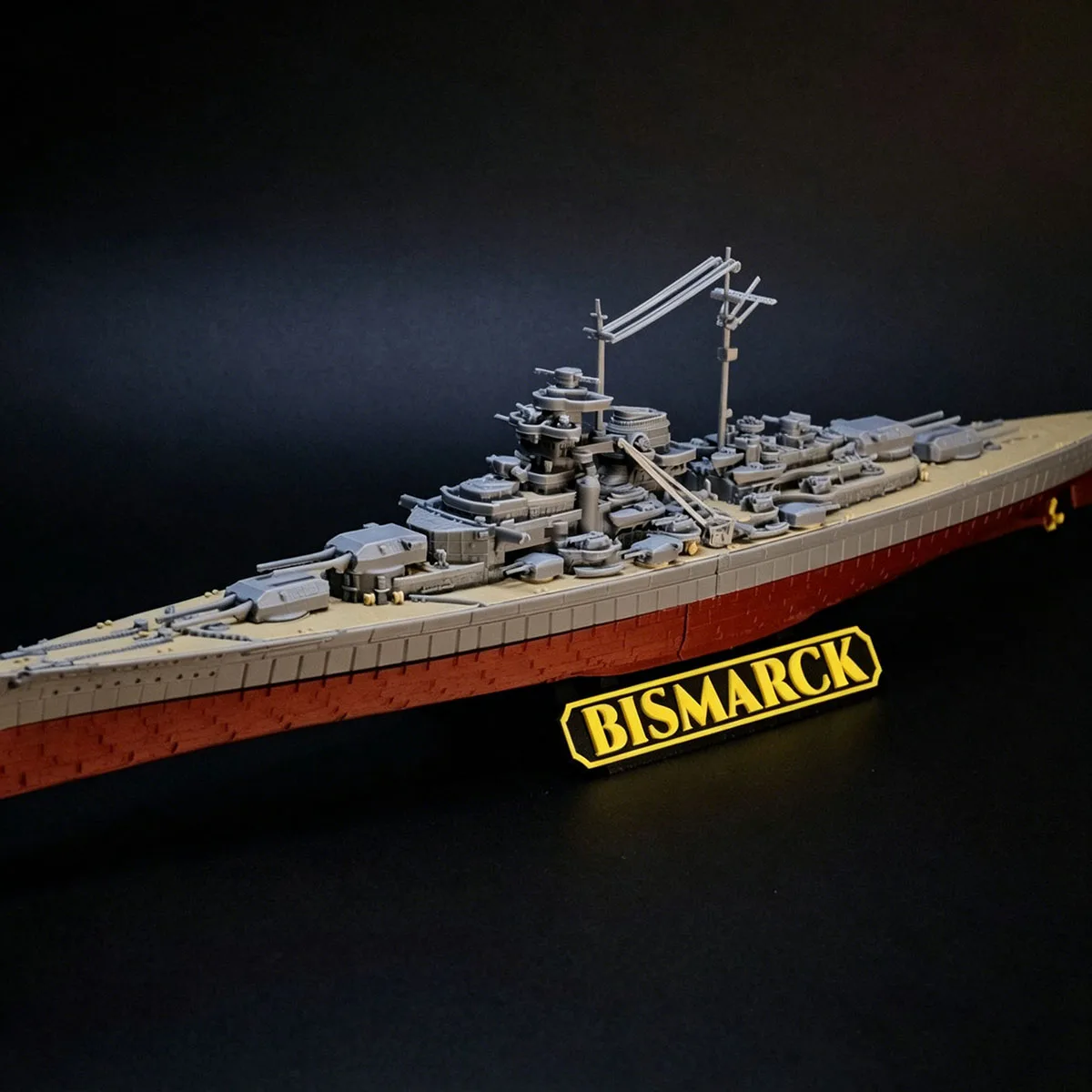 

1/700 Bismarck-class Battleship Tirpitz Assembly Model 35cm 3D Printed Ships Static Model Kit Ship Toy Ornament Warship Model
