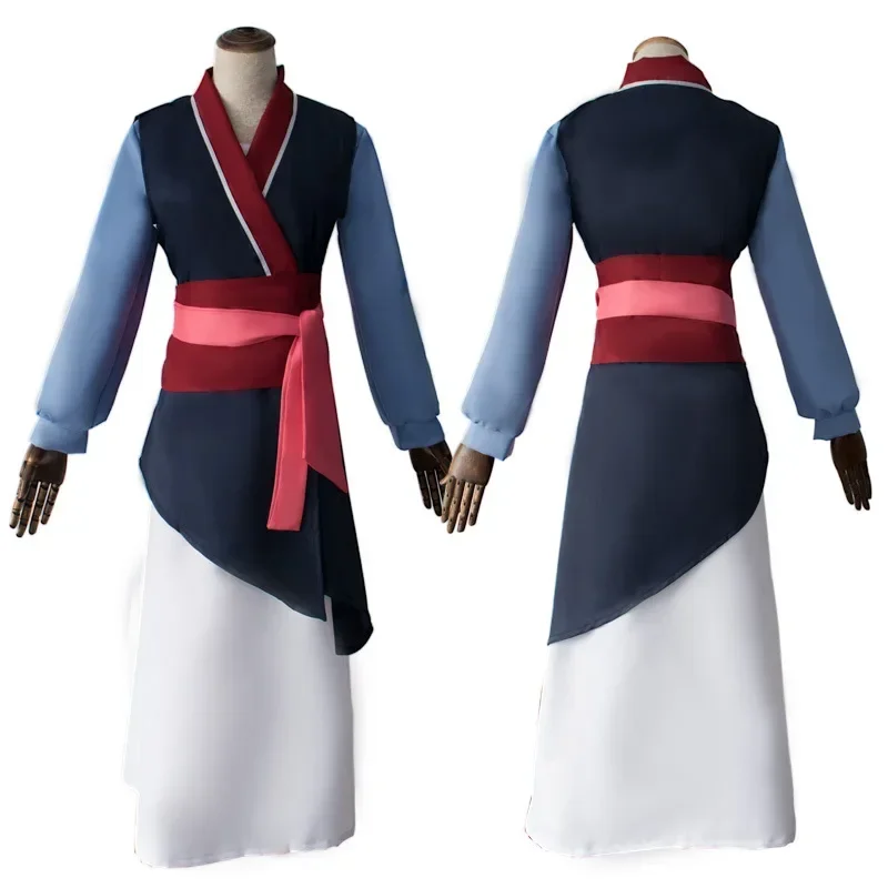 Princess Mulan cosplay costume blue costume girls clothes Christmas costume anime outfit uniform for women