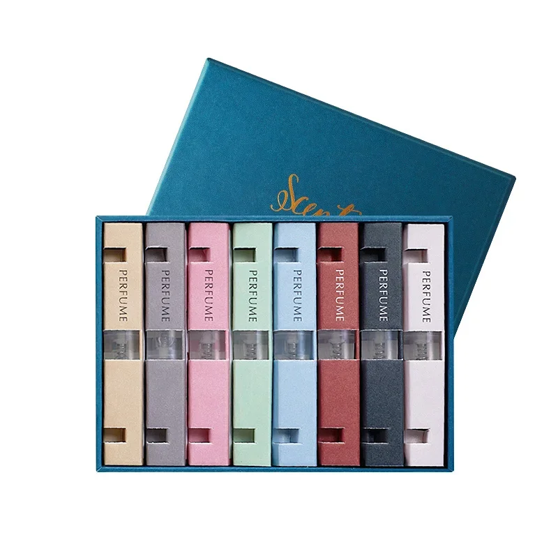 유스 노트 여성 향수 샘플 세트 선물 상자 - 작은 병 가벼운 향기 오래 지속되는 신선한 향 학생 및 청소년용