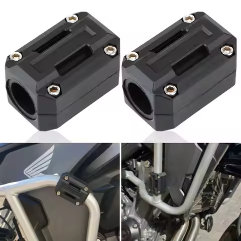 Blocos de proteção para para-choque de motor, adequados para 22/25/28mm, para honda, bloco decorativo, barra de colisão, protetor de motor de motocicleta