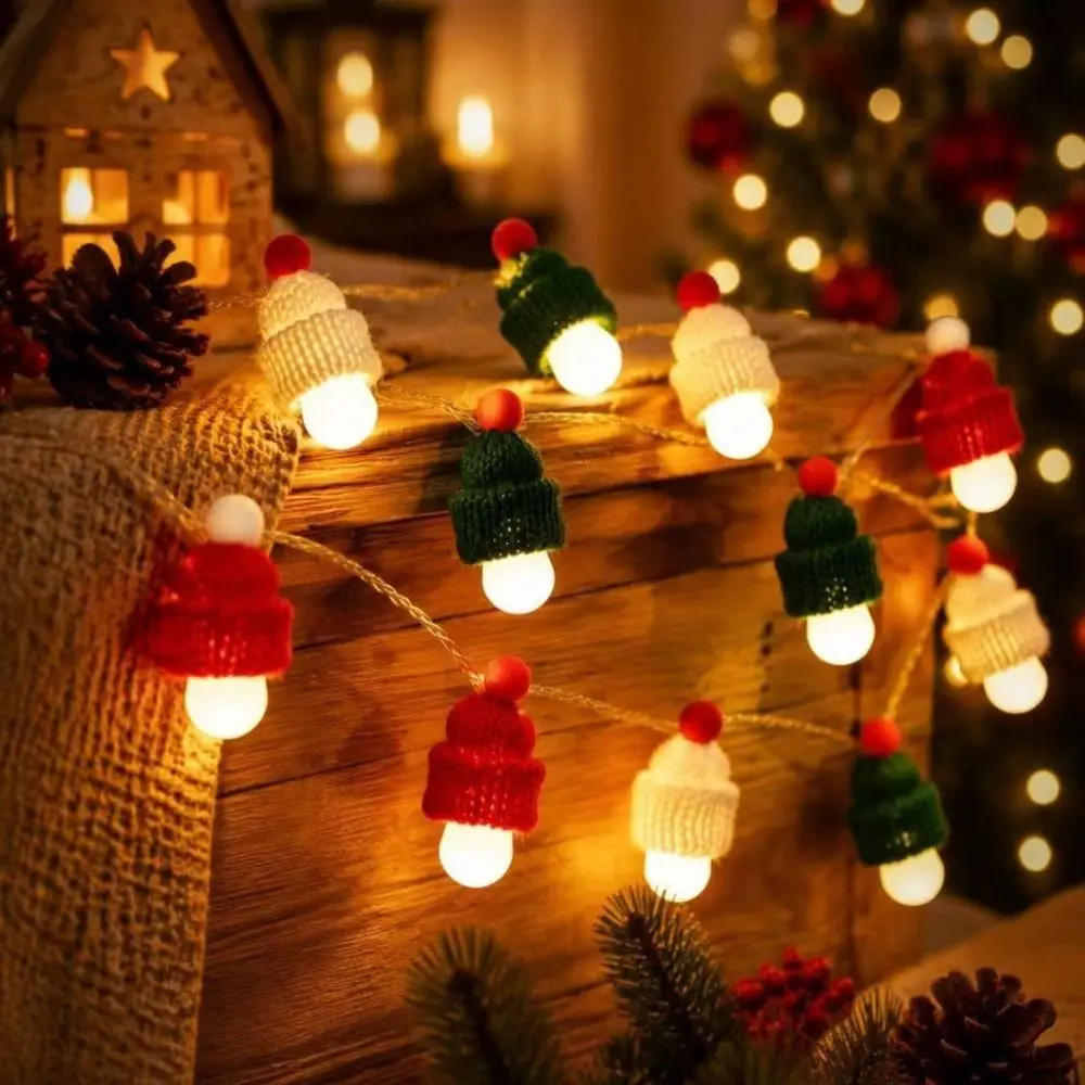 Festive Ambient LED Christmas Tree Ornament Lights Warm Glow Reflective Silver Mosaic Balls String Lights Flexible Wire