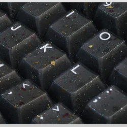 PBTfans Neon R2 Keycap ABS Custom Translucent Glitter Keyboard Cap Cherry Profile Key Cap for Mechanical Keyboard Accessories