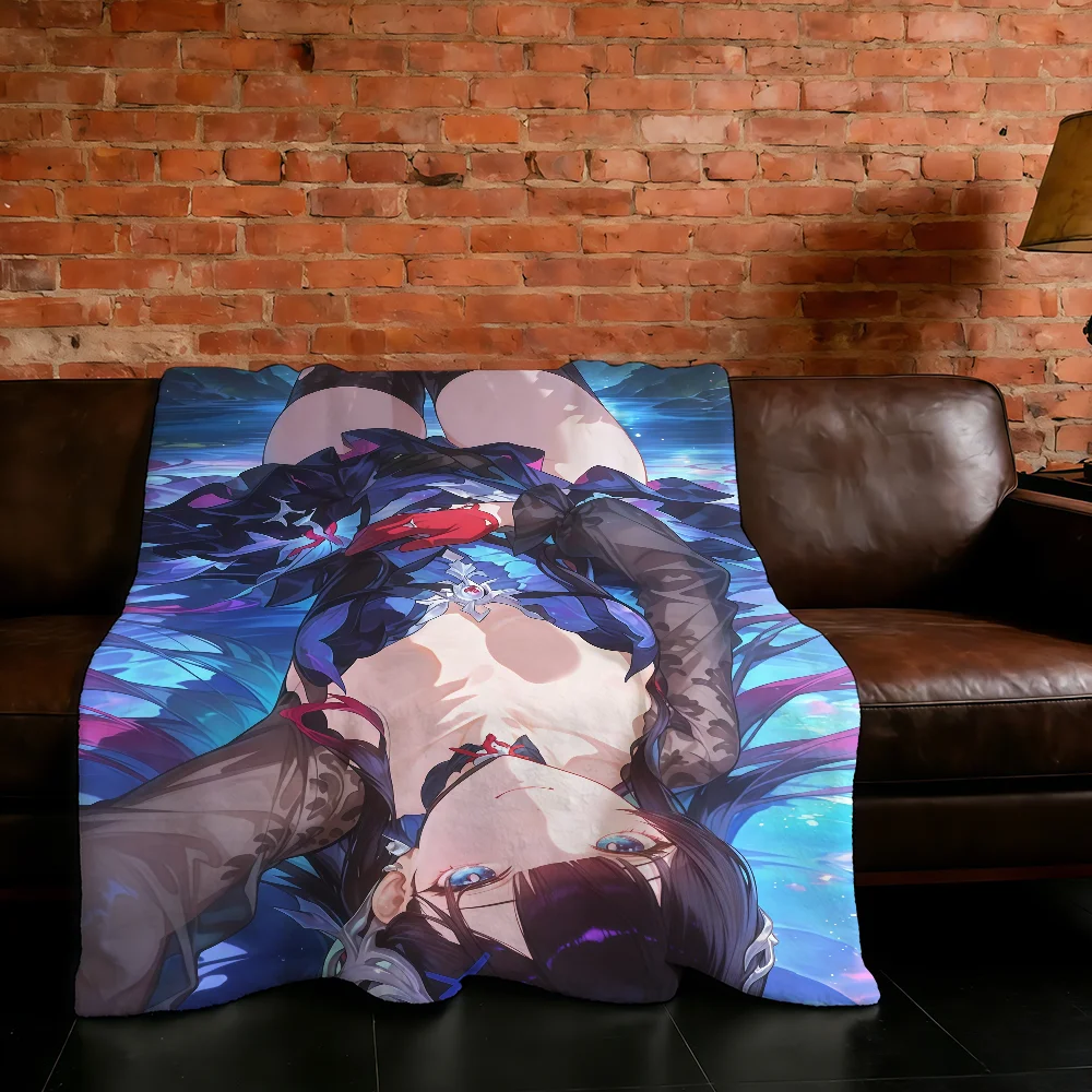 Decke, super warm, bequem, Plüschdecke, Rail Game Honkai Decke, Star Child, für Zuhause, Sofa, Schlafzimmer, Hysilens, Geschenk