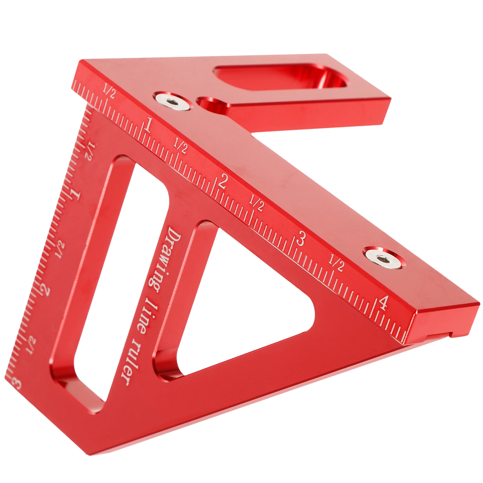 

Measuring Tools Carpenter 2 1 Miter Woodworking 45 90 Degree Scriber Edge Ruler Red Slide for Engineers Angle