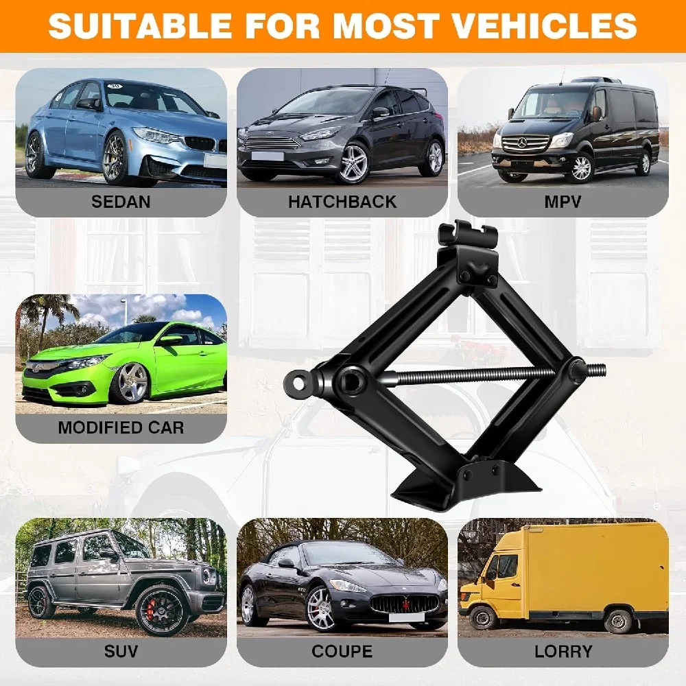 Car Mounted Small Car Universal Accessories with CAR Tools Car Jack Handle Lever Labor-saving Wrench Jack Car Maintenance Tools
