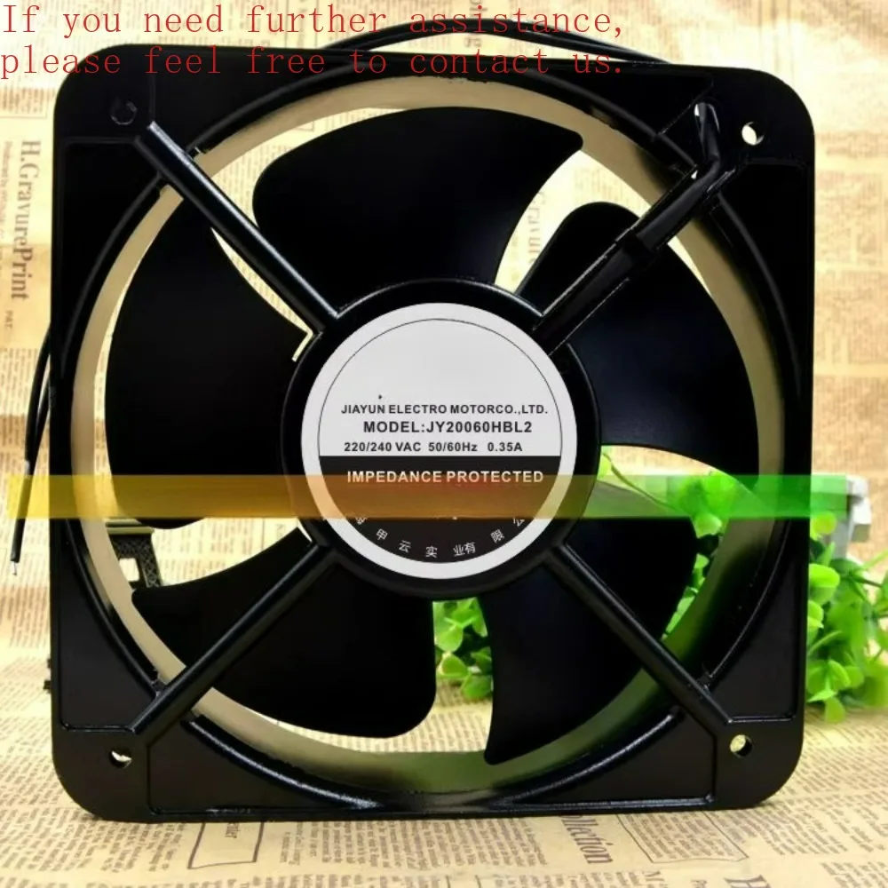 

For JY20060HBL2 AC220-240V 0.35A Shanghai Jiayun SHJY ball aluminum frame AC fan 1-year warranty
