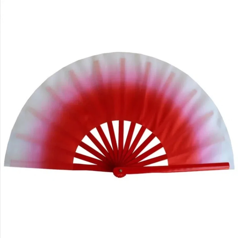Gradient Color Dance Fan Ancient Style Bamboo Rib Tai Chi Fan Kung Fu Fan Elegant Morning Exercise Performance Martial Arts Fan
