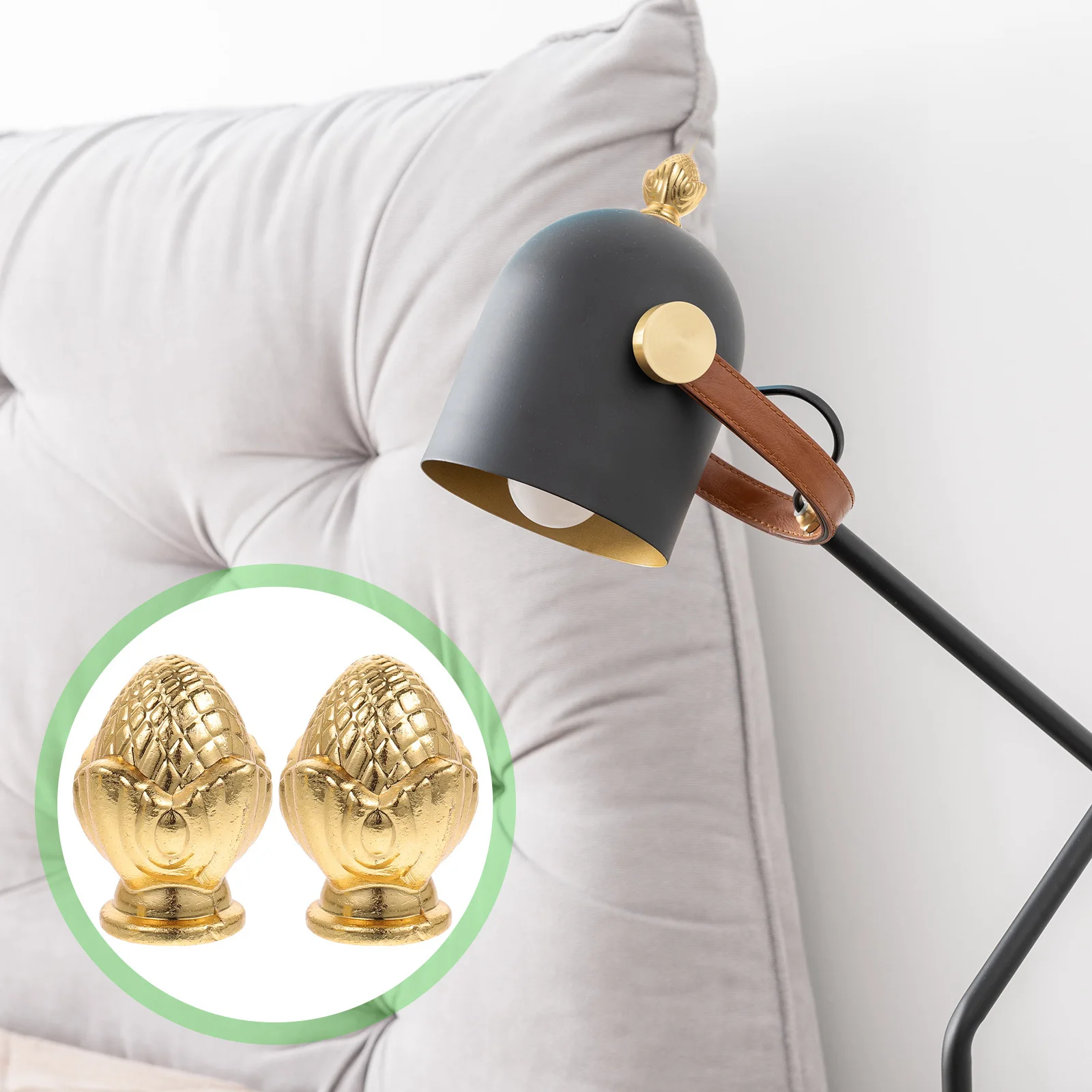 

4Pcs Lamp Finials Decorative Zinc Alloy Vintage Finials for Lampshade Table Floor Lamp Caps Home Light Fixture Decoration