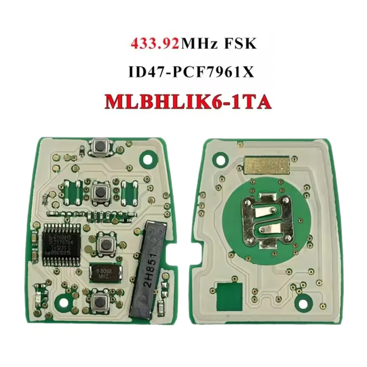 Jingxin Car Key PCB circuit board ID47/7961 Chip Remote Key Fob For Honda 2013-2015 CRV 2013-2017 Accord Civic Fit MLBHLIK6-1TA