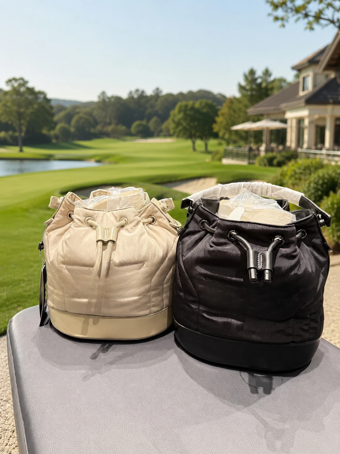 2026 Women's Golf Clothing Bucket Bag Vintage Style Mini Shoulder Bag Handbag Crossbody Bag Premium Outdoor Sports Leisure Bag