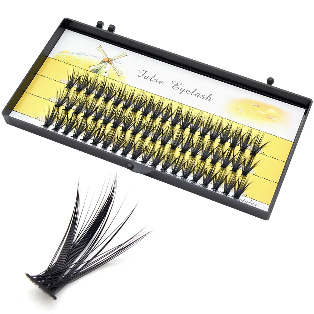 New 40D Cluster 60 Bundles Mink Eyelash Extension Natural 3D Russian Volume Faux Eyelashes Individual Lashes Makeup Cilia