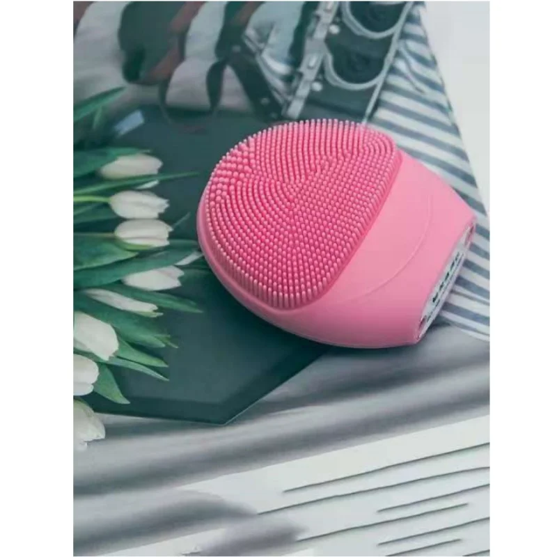 الكهربائية سيليكون منظف للوجه مدلك العناية بالبشرة جهاز تدليك جهاز تجميل الاهتزاز تنظيف المسام الخليط المقدمة الذاتية