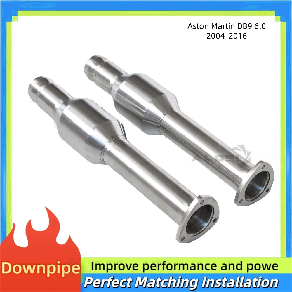 

High-flow Sport Straight-drop Water Pipe for Aston Martin DB9 6.0 2004-2016 OEM Factory Wholesale Exhaust Pipe Power Upgrade
