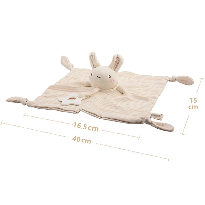 Baby Comfort Blanket Cotton Comforter Towel Soft Newborn Sleeping Plush Dolls Kids Fashion Sleep Plush Toy Soothe Appease Towel