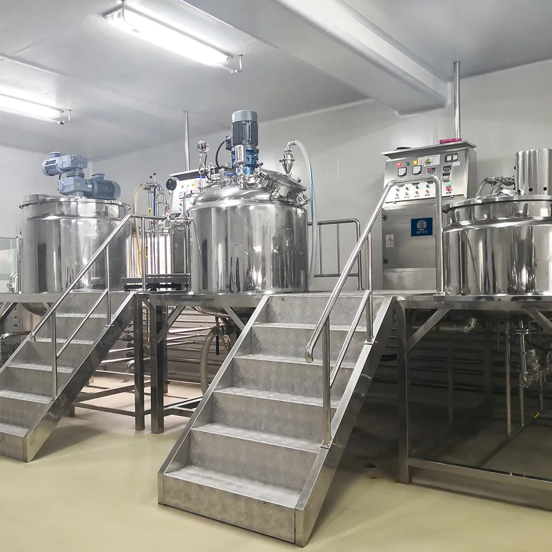 50-5000L Cheese Processing Line Emulsifier Vacuum Emulsifying Tomato Paste Making Machine