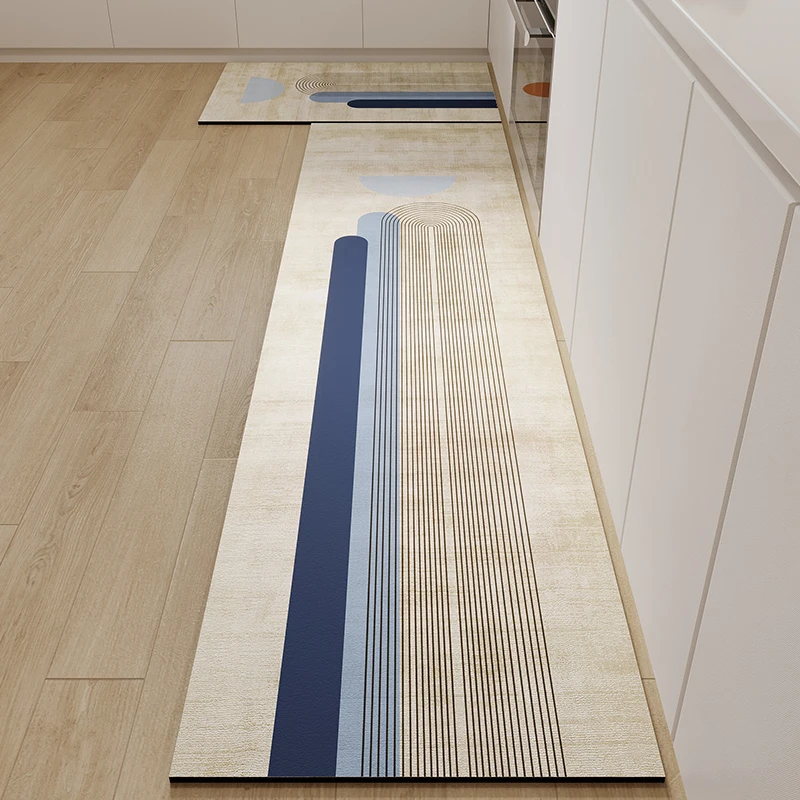 VIKAMA Diatomaceous Earth Practical Kitchen Waterproof Floor Mat Absorbent, Oil-proof And Non-slip Floor Mat Bathroom Carpet