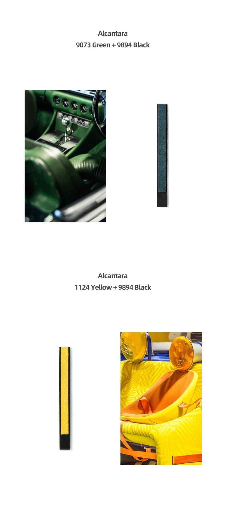 Für Tesla BMW Mercedes Audi Porsche Volkswagen Toyota Honda Made aus Alcantara Auto Lenkrad Top Center Marker Zubehör – Detail 8