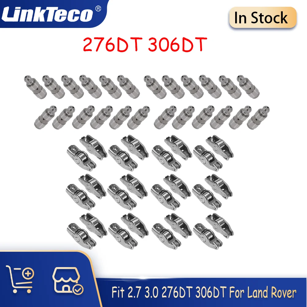 

24x гидравлические подъемники с топорами, набор коромысел, подходит для 2.7 3.0 276DT 306DT, дизельных для Land Rover Range Jaguar XF 2.7L 3.0L 1336545