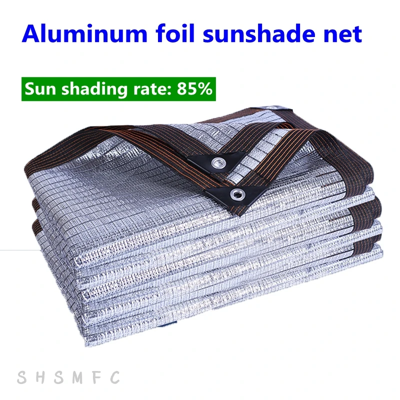 

Hi-quality 85% Sunshade Rate Silvery Aluminum Foil Sunshade Net Home Balcony Succulent Plant Cover Shading Net Reflect Sun light