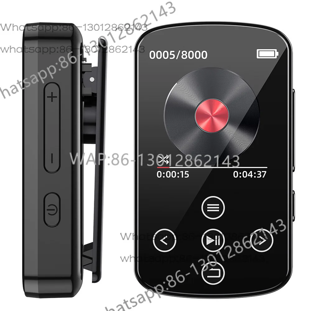 MP3/MP4 Bluetooth Music Player - Cross-Border, HIFI, Sports Clip, Touch Screen & Buttons