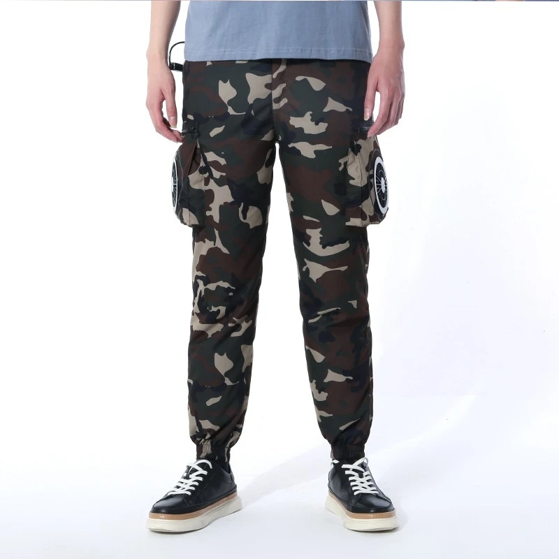 2025 New Intelligent Technology Fan Cooling Pants Outdoor Heatstroke Prevention Breathable Work and Leisure Pants