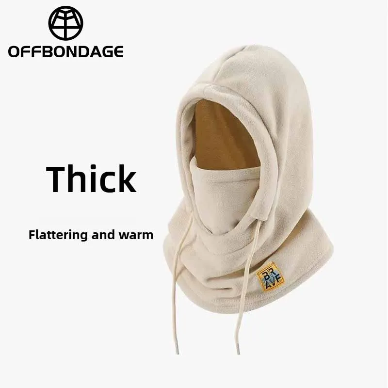 Winter Warm Hooded Hat with Mask and Neck Warmer 3-in-1 Ski Cycling Windproof Balaclava for Men Women Cold Weather Protection