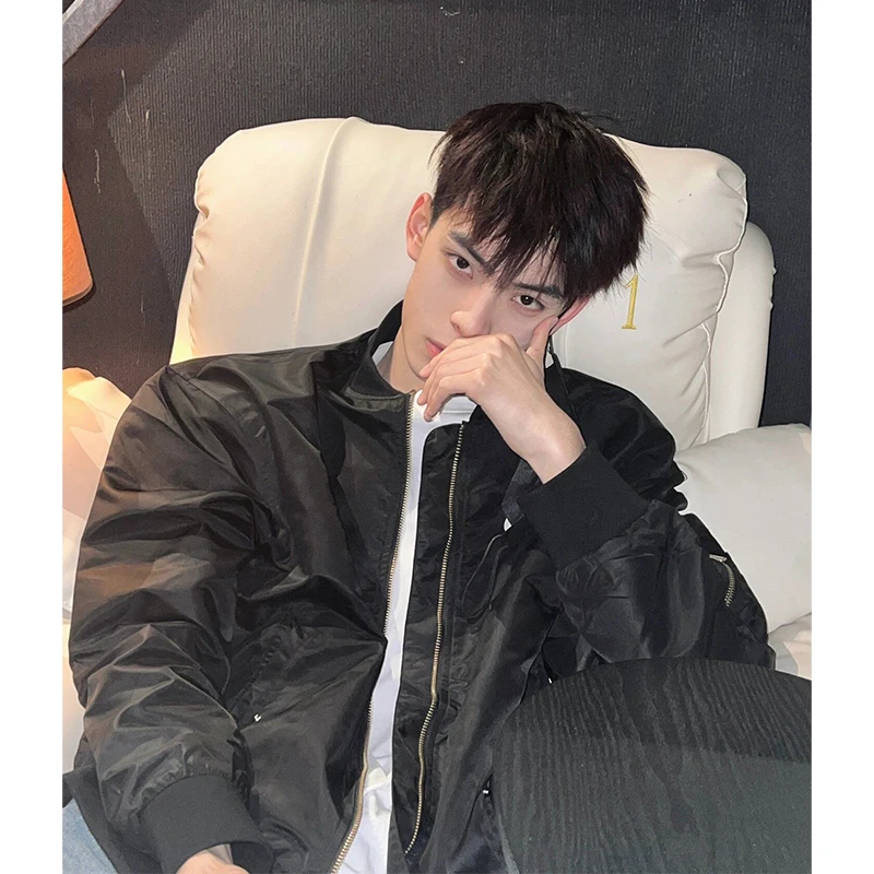 

Мужская куртка Cleanfit Pilot: модный бренд Haome, весенне-осенняя, в американском ретро-стиле, бейсбольная, летная куртка-бомбер