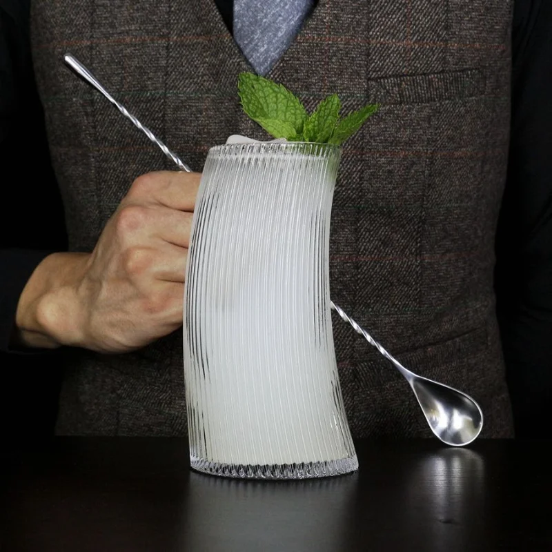 325ml/500ml Sail Shaped Glass Cup Transparent Cocktail Glass Unique Design Wine Glass Simple Beverage Mug Exquisite Mojito Cup