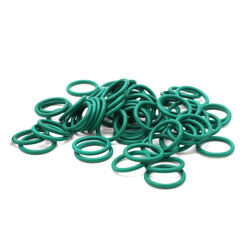 10PCS Green FKM Fluorine Rubber O-Ring Sealing Ring OD 11-20mm CS 1.9mm FKM Rubber Seal Gaskets Ring Corrosion Resistant Heat