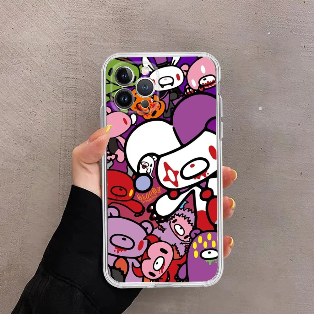 Gloomy Bear Phone Case For iPhone 15 14 11 12 13 Mini Pro XS Max Cover 6 7 8 Plus X XR SE 2020 Funda Shell