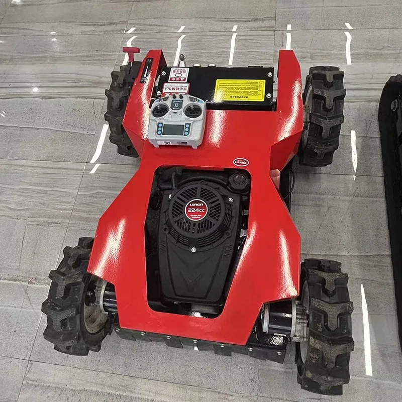 4WD electric lawn mower with self-propelled 4-wheel drive remote control robot for weeding cordless 4-stroke engine