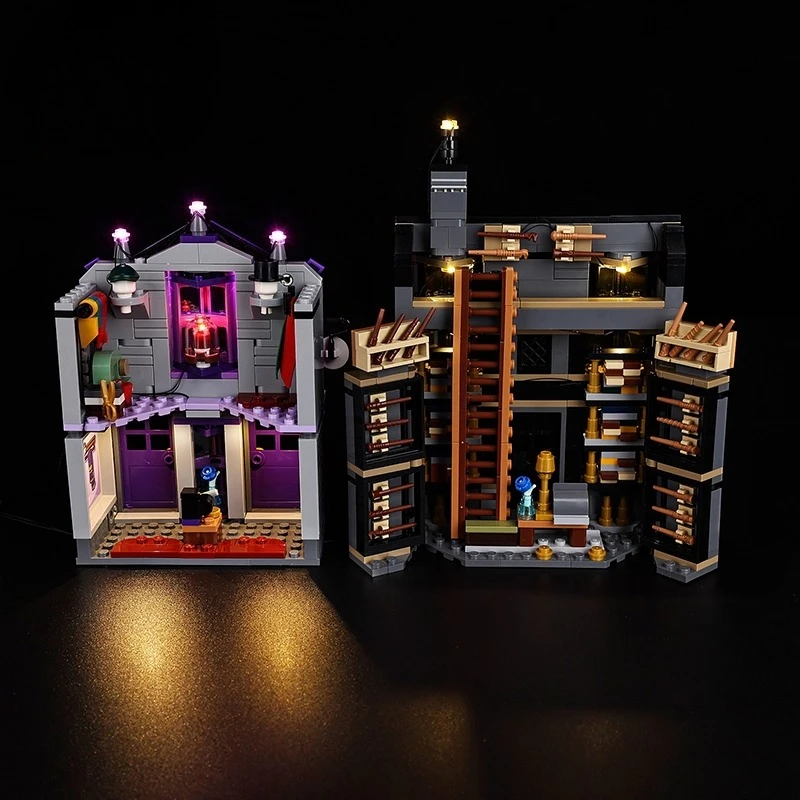 Kein Modell LED-Beleuchtungsset passend für LEGO Ollivanders & Madam Malkin's Robes 76439 (Bausteine nicht im Lieferumfang enthalten)