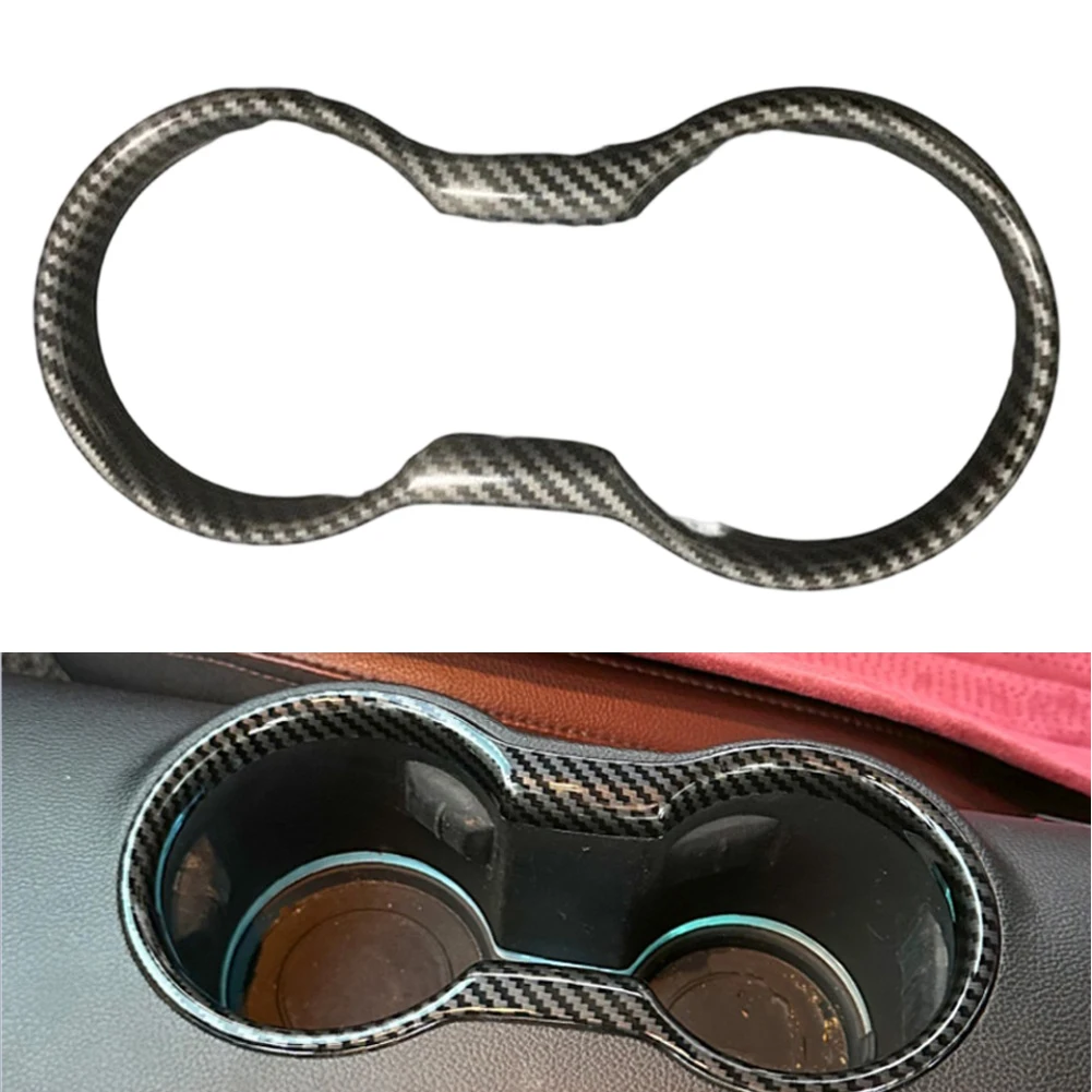 ABS ABS Interior Accessory Carbon Fiber Cup Lid Wear Resistant Material Easy Installation Design Stylish Sequined Finish - Aliexpress Deal