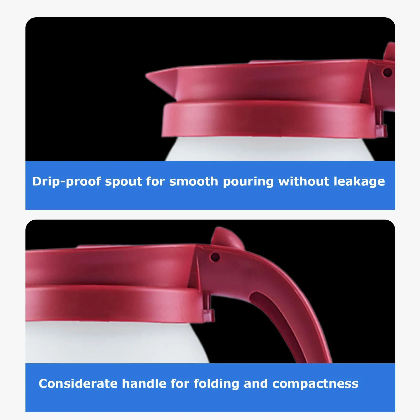 

Portable Travel Kettle 600ml Electric Boiler Teapot Heating Tea Pot For Dormitory Camping Travel Home Office Kitchen Dining Room