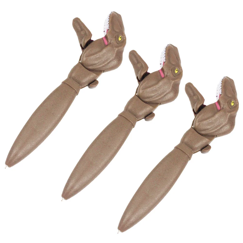 

3Pcs Dinosaur Ballpoint Pen Creative Multi-Function Writing Pen Portable Office Study Gift Comfortable Grip Cool Design