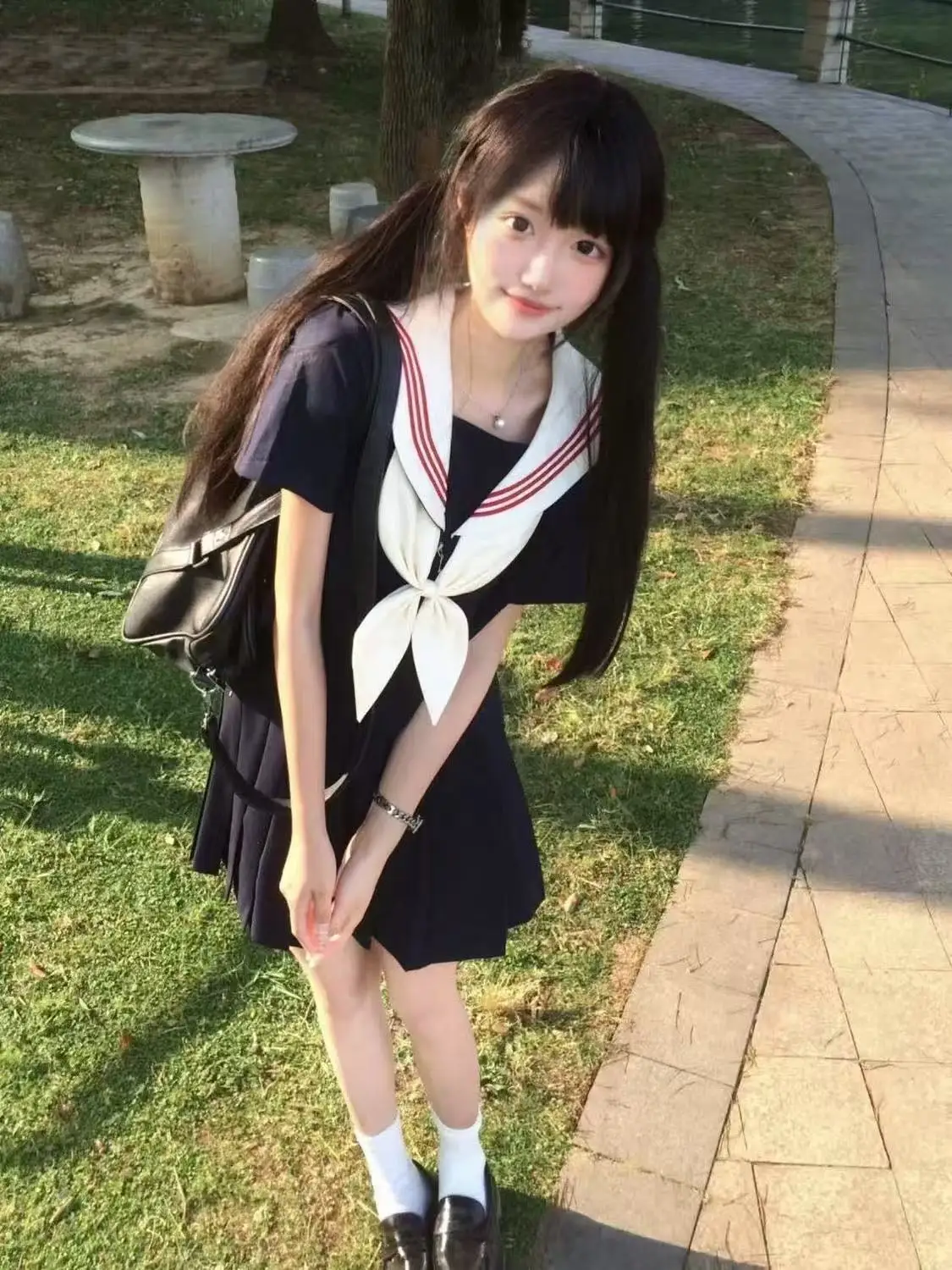 

Комплект оригинального дизайна, базовый комплект Sle, темно-синий JK orm, юбка, женский комплект рта, комплект для колледжа, летний повседневный комплект