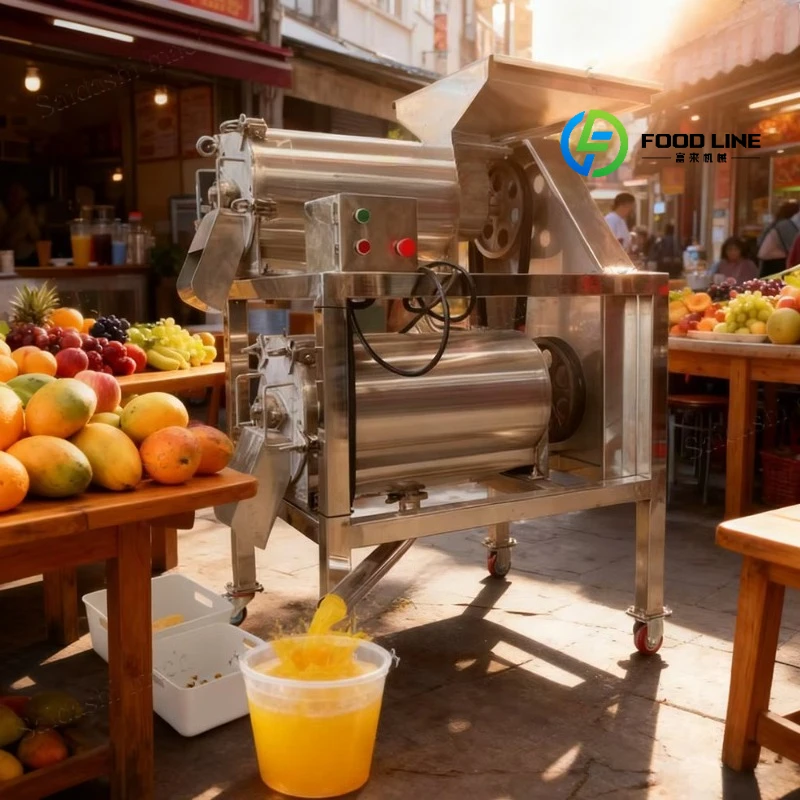 Mango Pineapple Jam Puree Make Industrial Vegetable Passion Fruit Machine Pulp Extractor Cherry Pulper  Customized