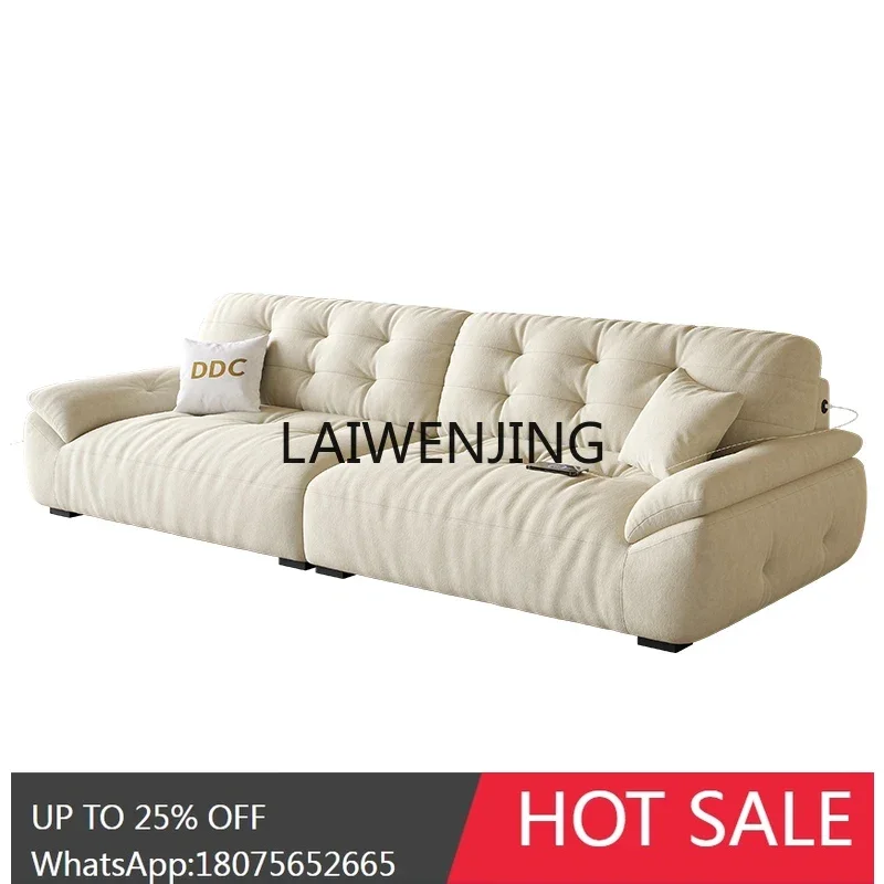 

cloud sofa fabric small apartment living room cotton and linen sofa new multi-function