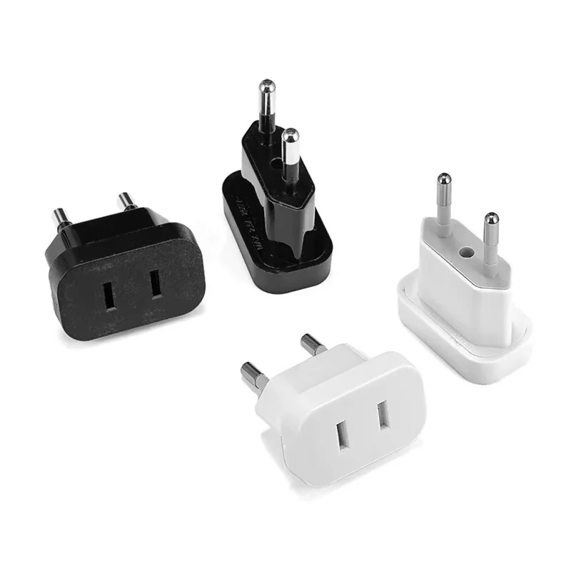 EU Plug Adapter US To EU Euro Korea France Travel Adapter Plug CN China To European Russia 2Pin AC Converter Electrical Socket