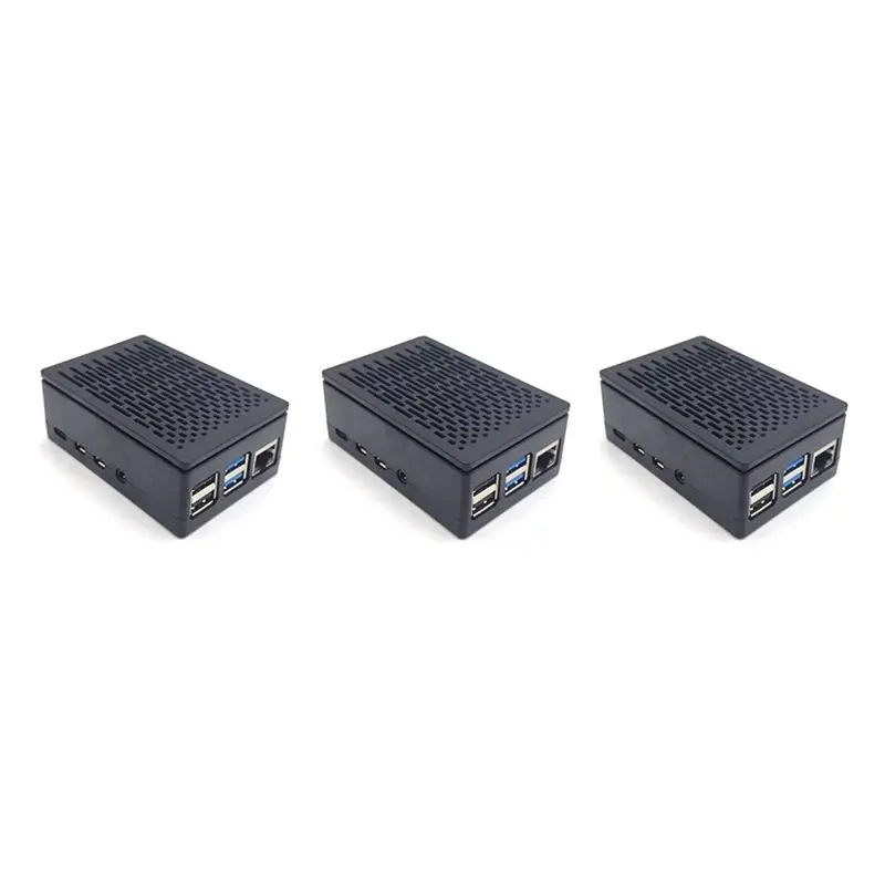 ABRI-3X For Raspberry Pi 4 Case Shell Box Enclosure Installable Cool Fan Aluminum Heatsink Enclosure For Raspberry Pi 4B