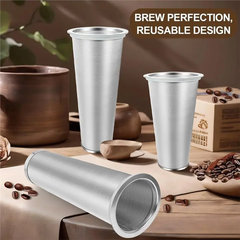 Stainless Steel Food Grade, 2 PCS Cold Brew Coffee Filters For 64Oz For Glass Mason Jar Pitcher, Coffee Maker, Tea Maker