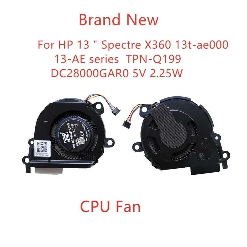 New Laptop CPU GPU Cooling Fan For HP 13