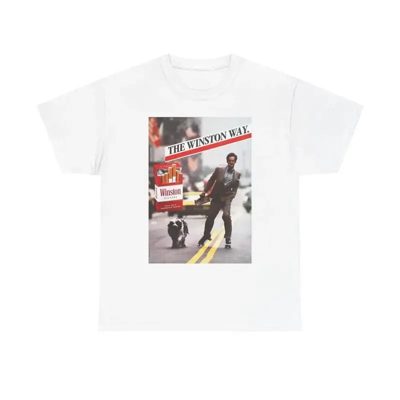 The Winston Way T Shirt Vintage Cigarette Poster Retro Heavy Cotton