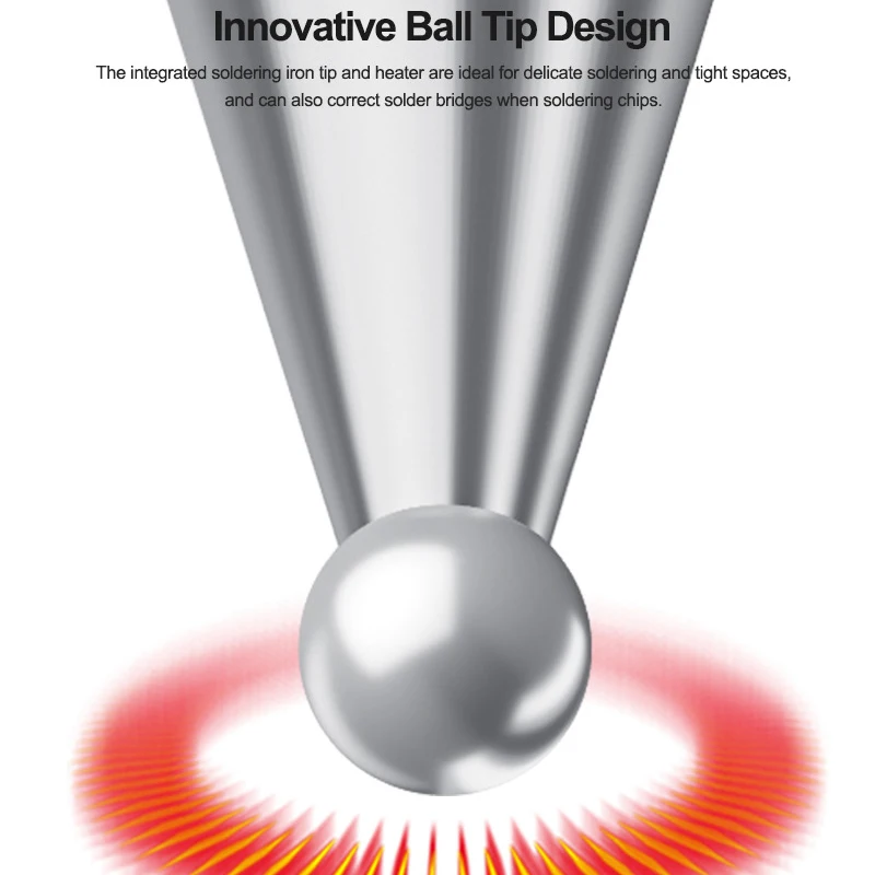 RELIFE 210-BO طرف مكواة لحام، تصميم مبتكر لرأس كروي، مقبض عالمي 210، تسخين سريع، مقاومة للأكسدة #2