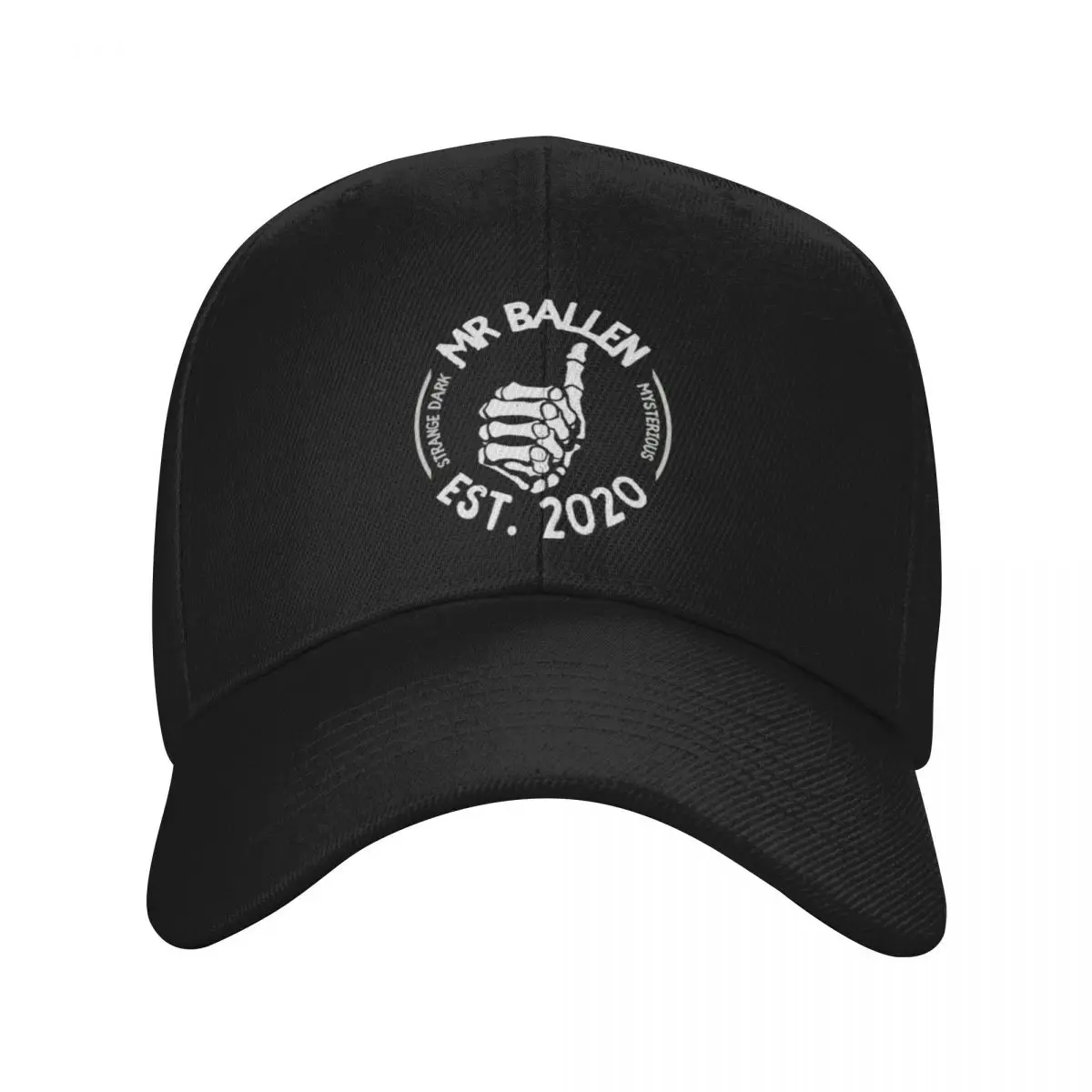 Fashion Mr Ballen Strange Dark Mysterious Est 2020 baseball cap Gorra Snapback Cap