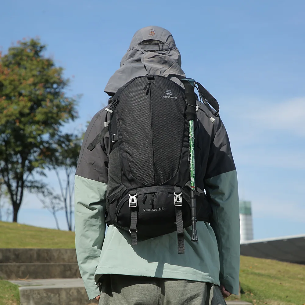 

JUNGLE KING New CY6602 40L Hiking Bag Foldable Nylon Backpack Fashionable Sports Backpack Waterproof Hiking Backpack Travel Bag