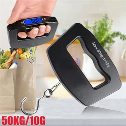 1PCS Electronic Scales 50Kg *10g Digital Hand Held Fish Hook Hanging Weigh Scale Portable t Luggage Balance LED Display