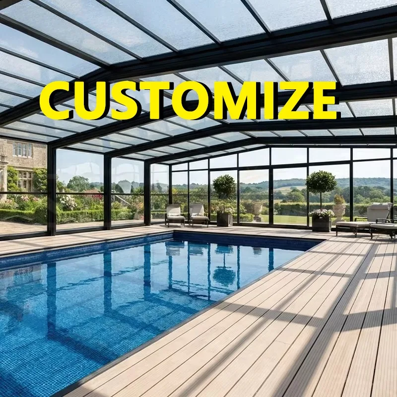 Any Size Custom Clear Pool Sunroom Windproof Rainproof Heavy Duty Durable Outdoor Patio Garden Backyard Protective Cover